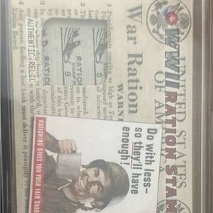 WWII Ration Stamps-Relic card